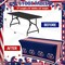 250th Anniversary Patriotic Stretch Table Cover Set – 2 Pack 6FT Spandex American Flag Tablecloths for 4th of July, Memorial Day & Veterans Day Party Decorations